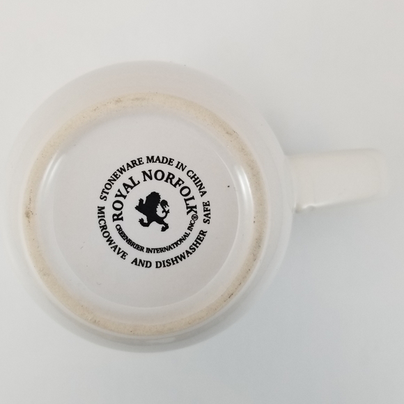 Royal Norfolk Nerds Rule Printed Novelty Ceramic Coffee Mug White and Green - Picture 6 of 8